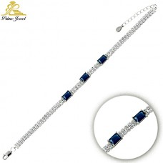 Gümüş Zirkon Taşlı Bilezik / Bileklik